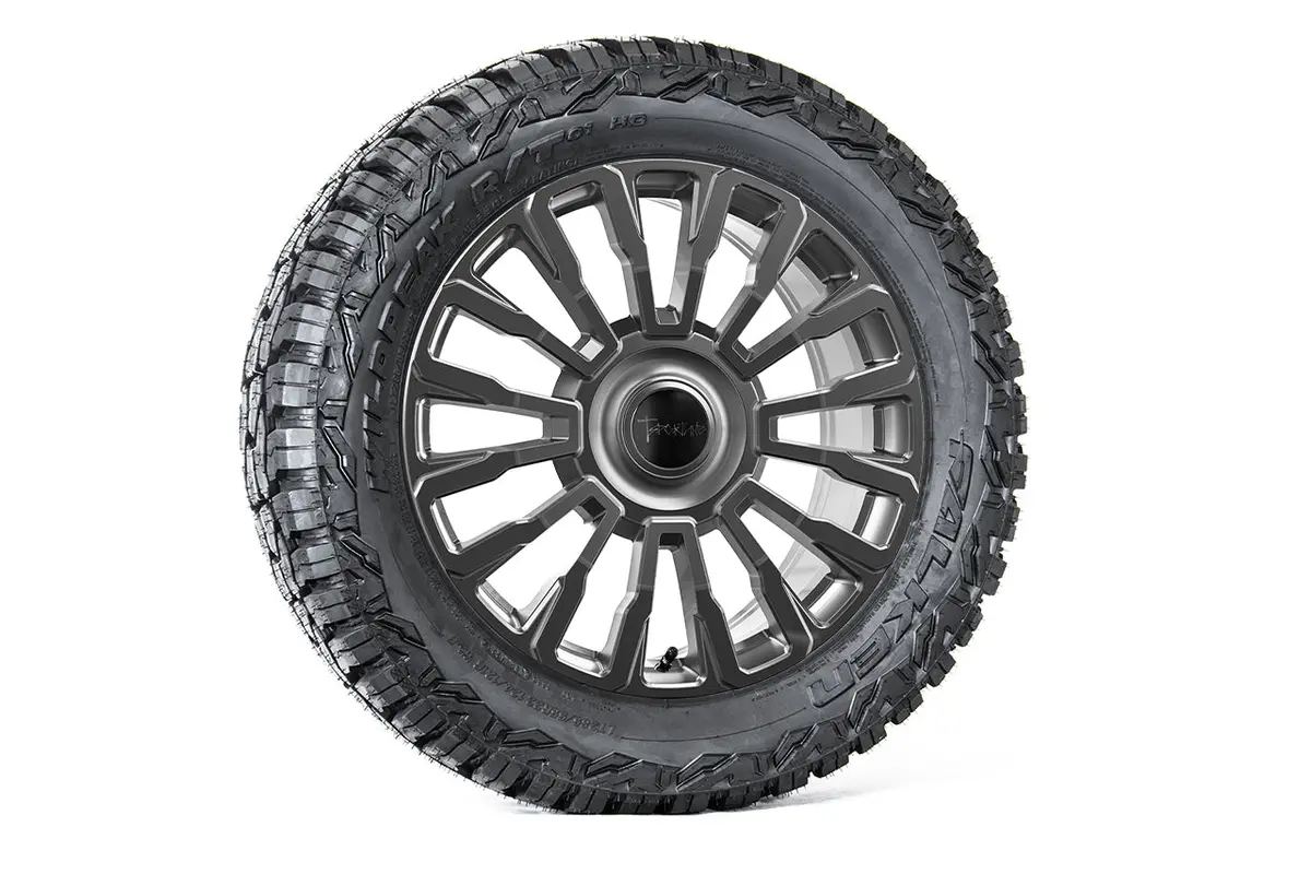 Ct8 22" Tesla Cybertruck Fully Forged Lightweight Tesla Wheel And Tire Package (Set Of 4) 9