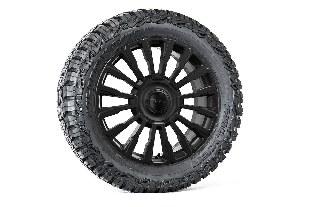 Ct8 22" Tesla Cybertruck Fully Forged Lightweight Tesla Wheel And Tire Package (Set Of 4) 1