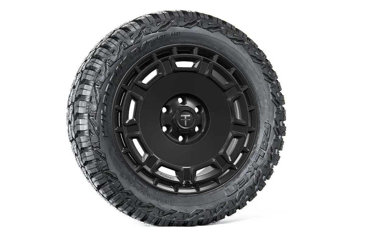 Ct9 22" Tesla Cybertruck Fully Forged Lightweight Tesla Wheel And Tire Package (Set Of 4) 1