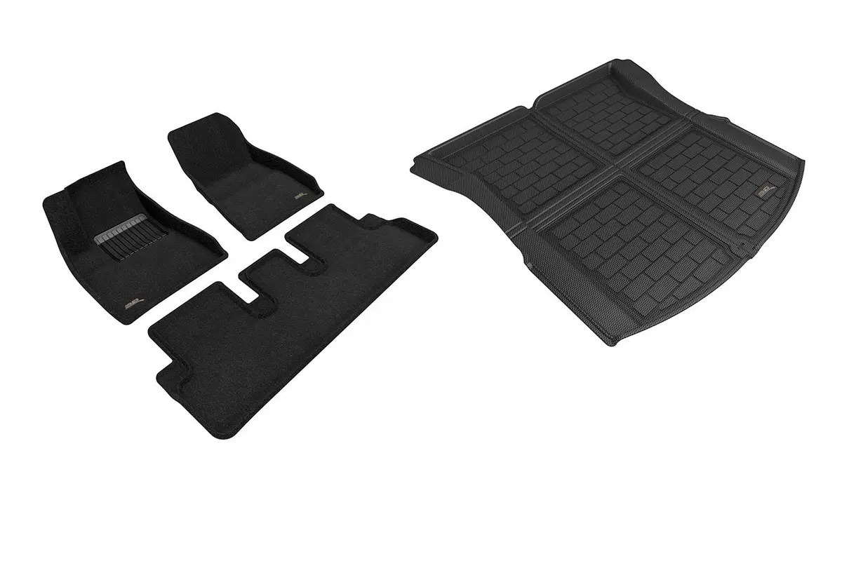 Tesla Model 3 Highland Maxpider 3D Elegant All-Weather Custom Fit Floor Liner Mats (Set Of 3) 2
