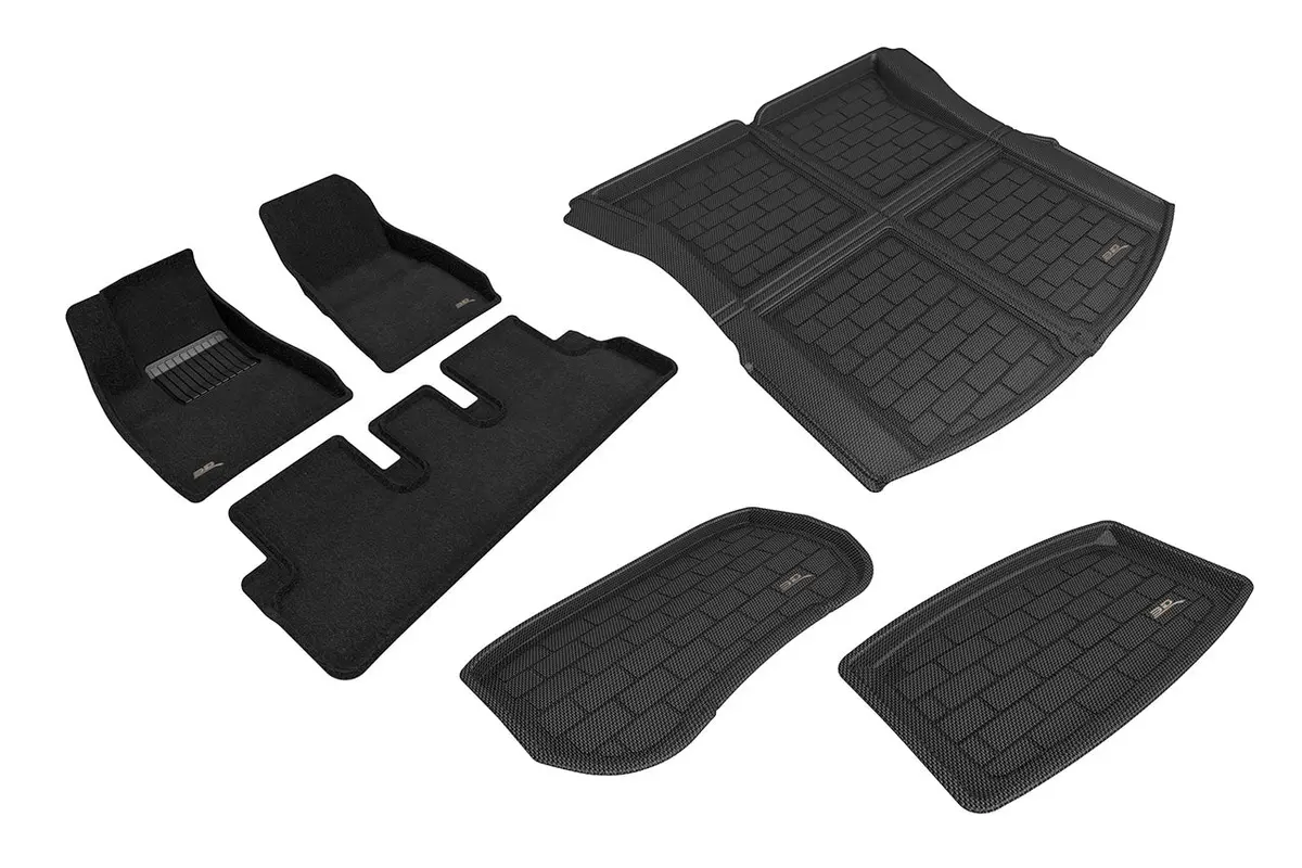 Tesla Model 3 Highland Maxpider 3D Elegant All-Weather Custom Fit Floor Liner Mats (Set Of 3) 4