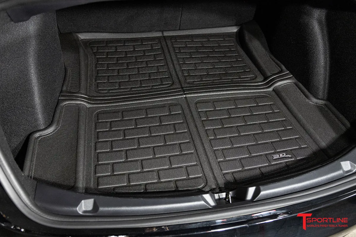 Tesla Model Y Maxpider 3D Elitect All-Weather Custom Fit Floor Liner Mats (Set Of 3) 6