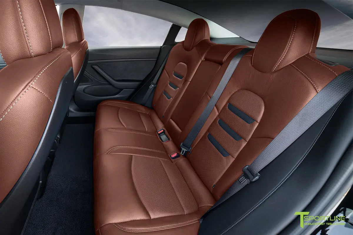 Tesla Model 3 (2017 - 2023) Seat Interior Upgrade Kit - Insignia Design - Perforated 17