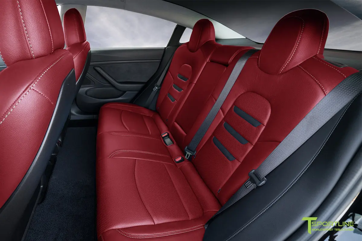Tesla Model 3 (2017 - 2023) Seat Interior Upgrade Kit - Insignia Design - Perforated 5