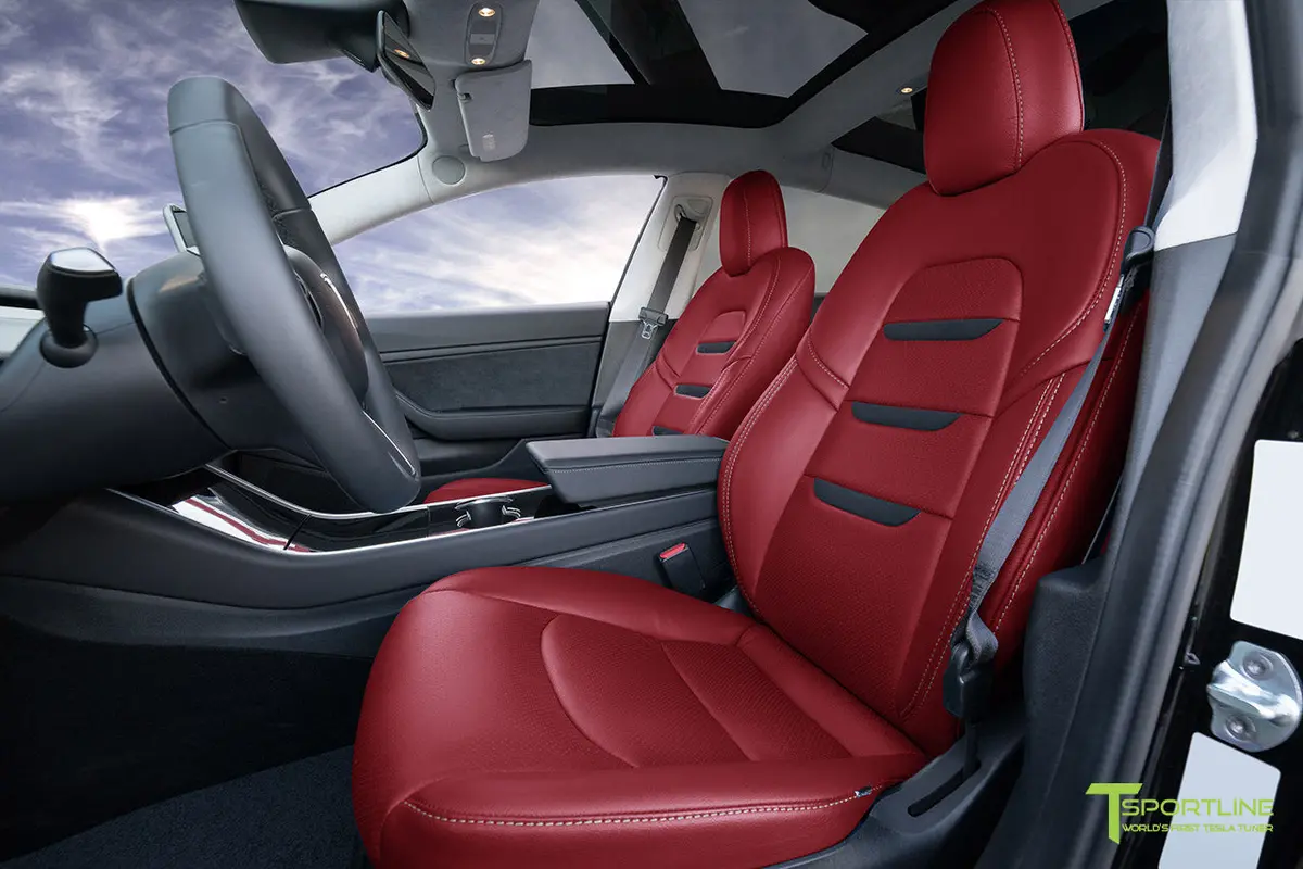 Tesla Model 3 (2017 - 2023) Seat Interior Upgrade Kit - Insignia Design - Perforated 4