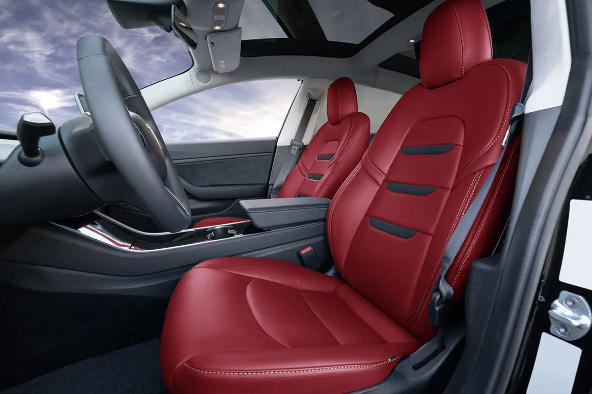 Tesla Model 3 (2017 - 2023) Seat Interior Upgrade Kit - Insignia Design - Perforated 37