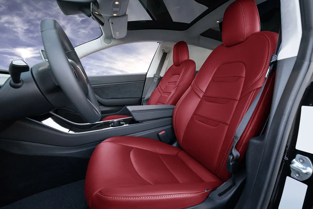Tesla Model 3 (2017 - 2023) Seat Interior Upgrade Kit - Insignia Design - Perforated 36