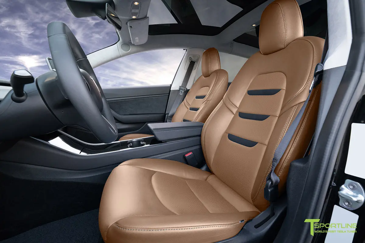 Tesla Model 3 (2017 - 2023) Seat Interior Upgrade Kit - Insignia Design - Perforated 20