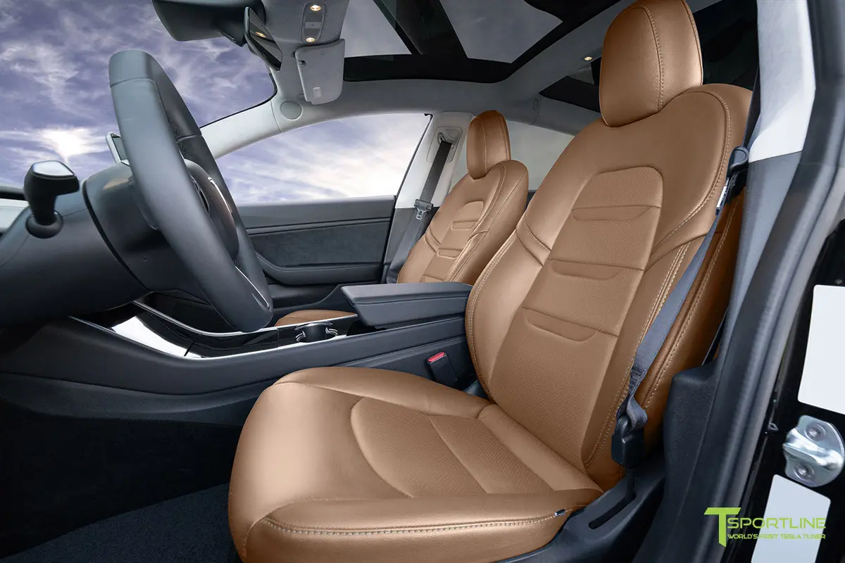 Tesla Model 3 (2017 - 2023) Seat Interior Upgrade Kit - Insignia Design - Perforated 18