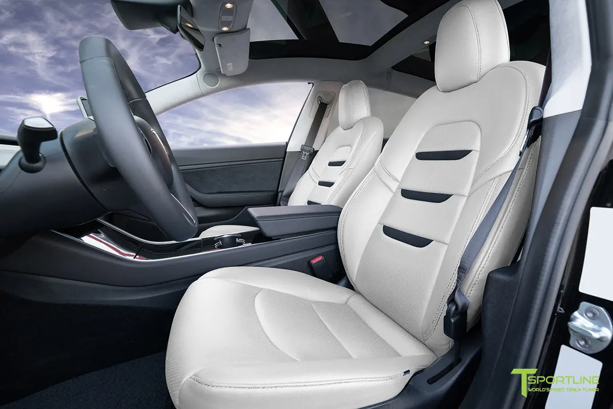 Tesla Model 3 (2017 - 2023) Seat Interior Upgrade Kit - Insignia Design - Perforated 8