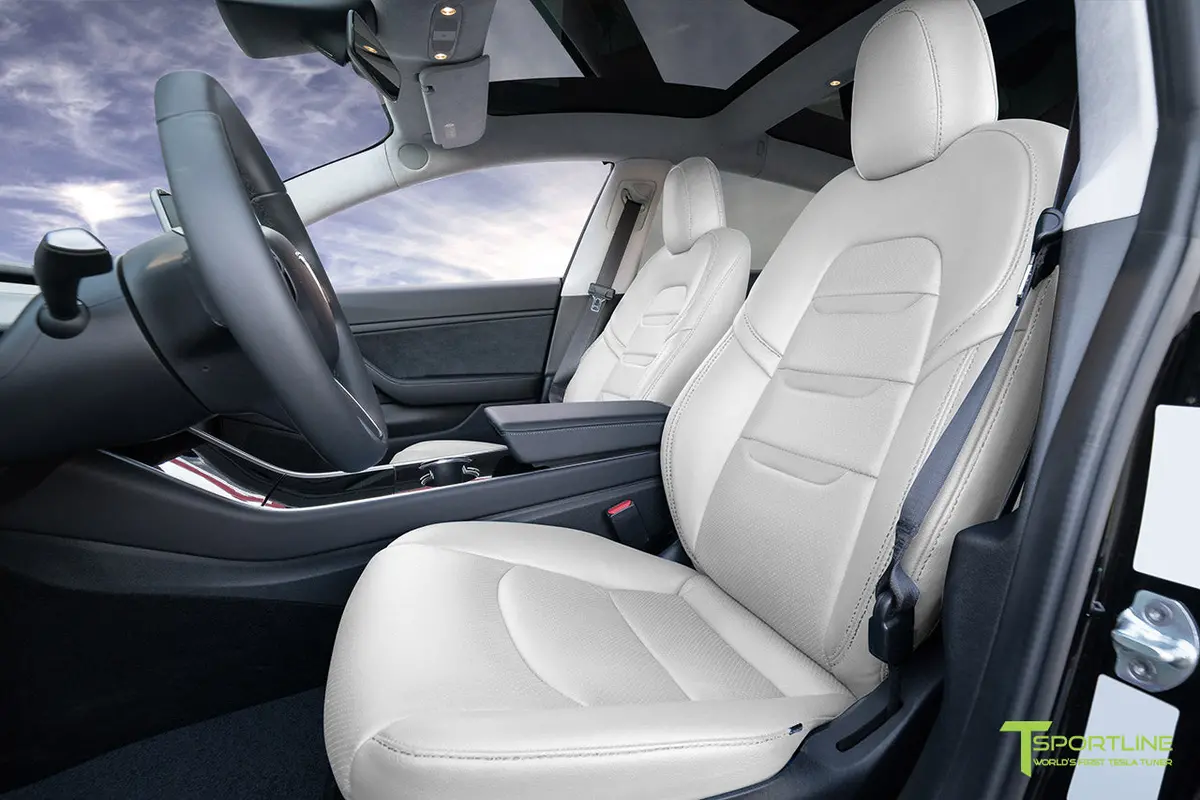 Tesla Model 3 (2017 - 2023) Seat Interior Upgrade Kit - Insignia Design - Perforated 6