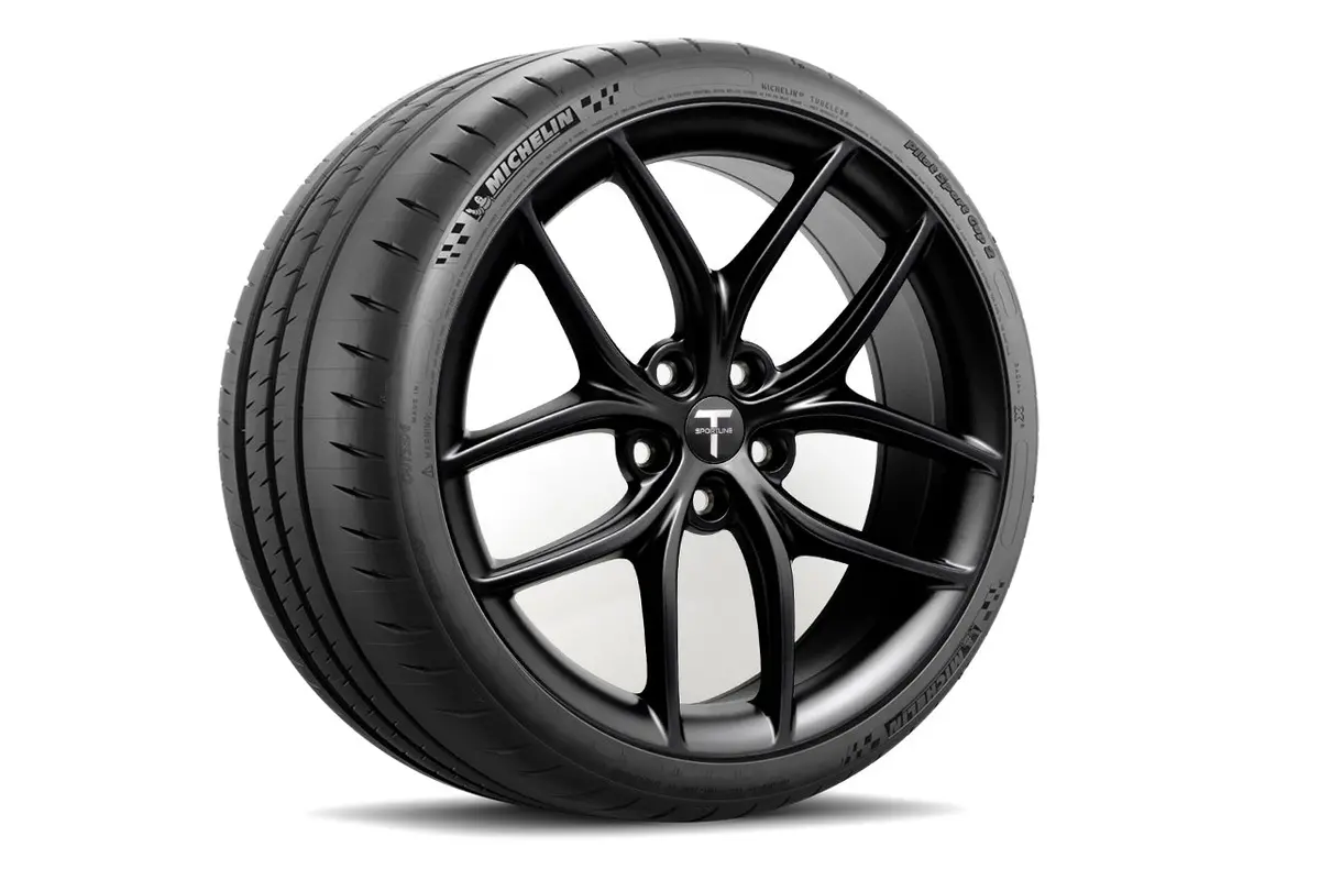 TS5 20-Inch Autocross & Track Wheel and Competition Tire Package for Tesla Model 3 (Set of 4)