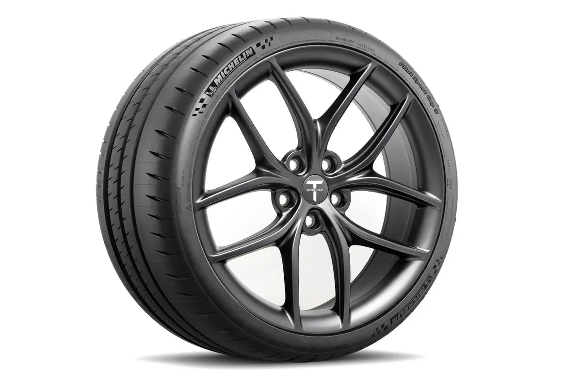 Ts5 20" Tesla Model S Long Range & Plaid Autocross & Road Racing Wheel And Competition Tire Track Package (Set Of 4) 1