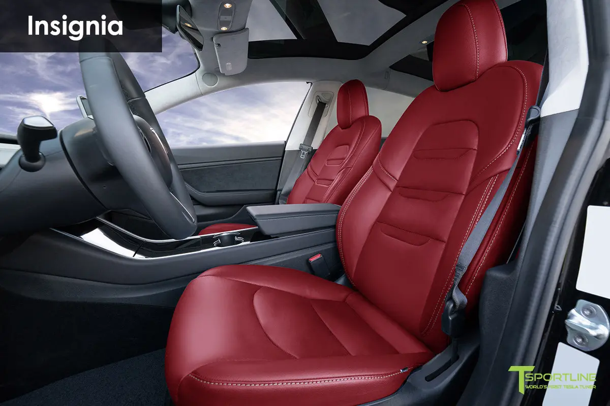 Tesla Model 3 (2017 - 2023) Seat Interior Upgrade Kit - Insignia Design 1