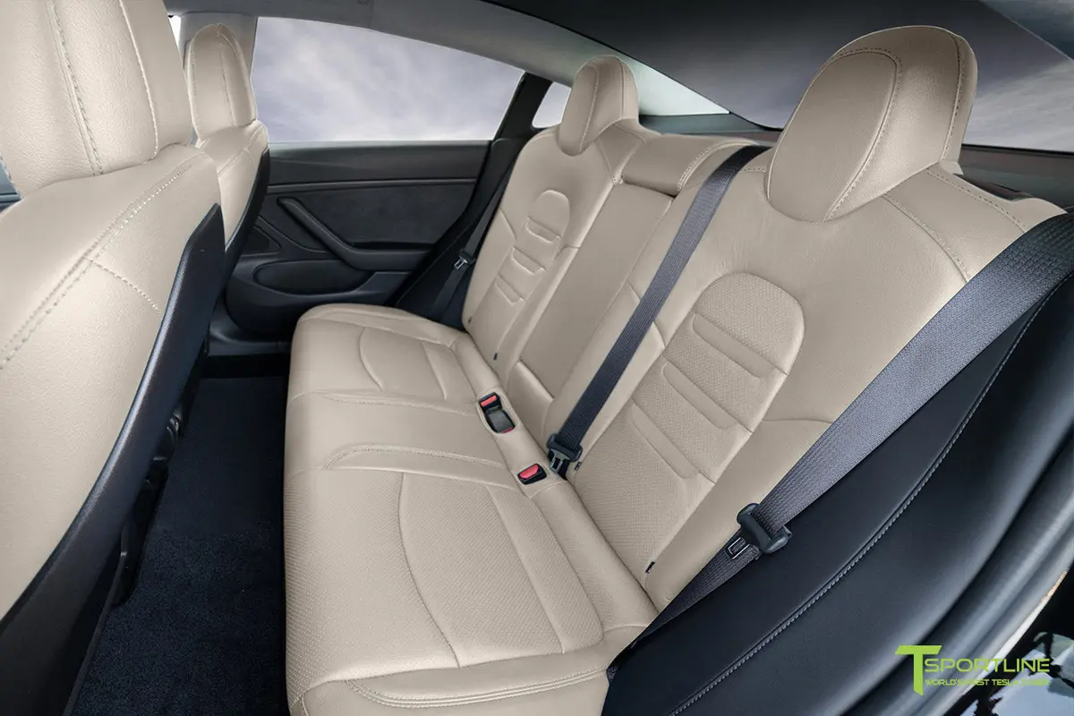 Tesla Model 3 (2017 - 2023) Seat Interior Upgrade Kit - Insignia Design - Perforated 23