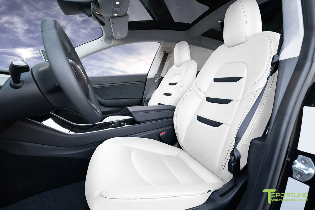 Tesla Model 3 (2017 - 2023) Seat Interior Upgrade Kit - Insignia Design - Perforated 28