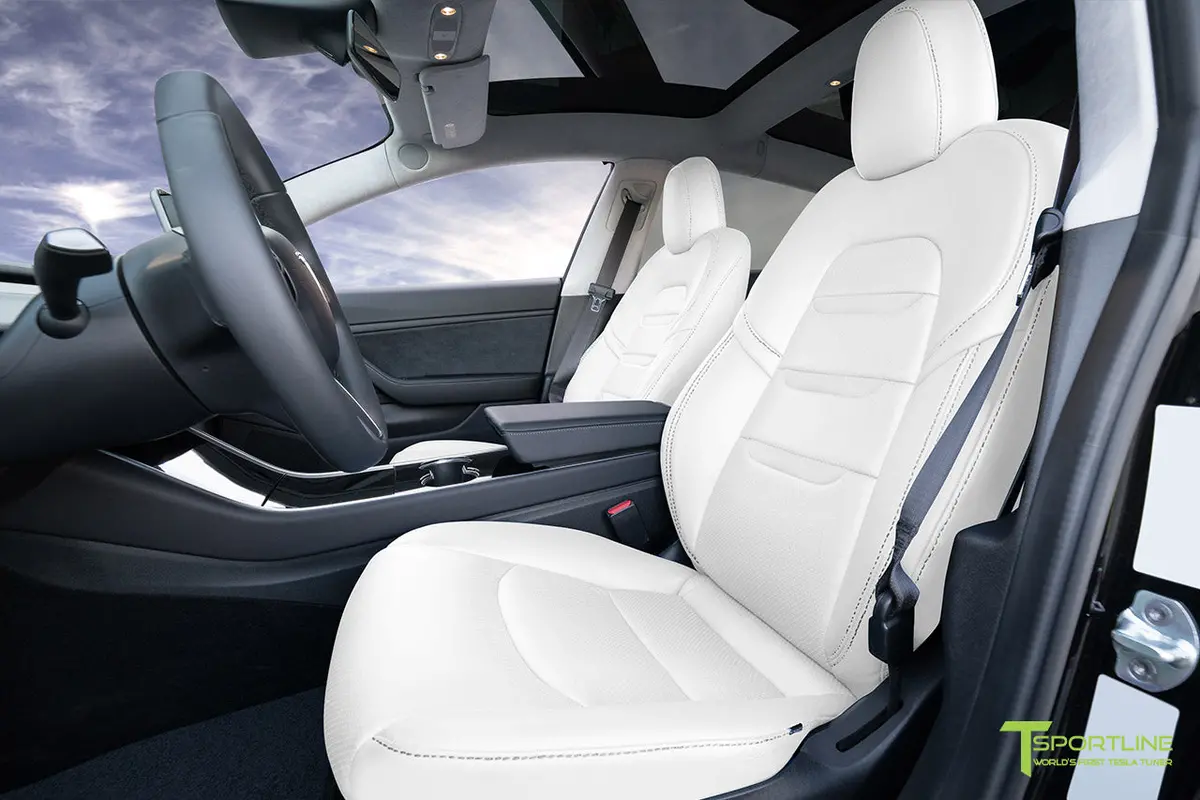 Tesla Model 3 (2017 - 2023) Seat Interior Upgrade Kit - Insignia Design - Perforated 26