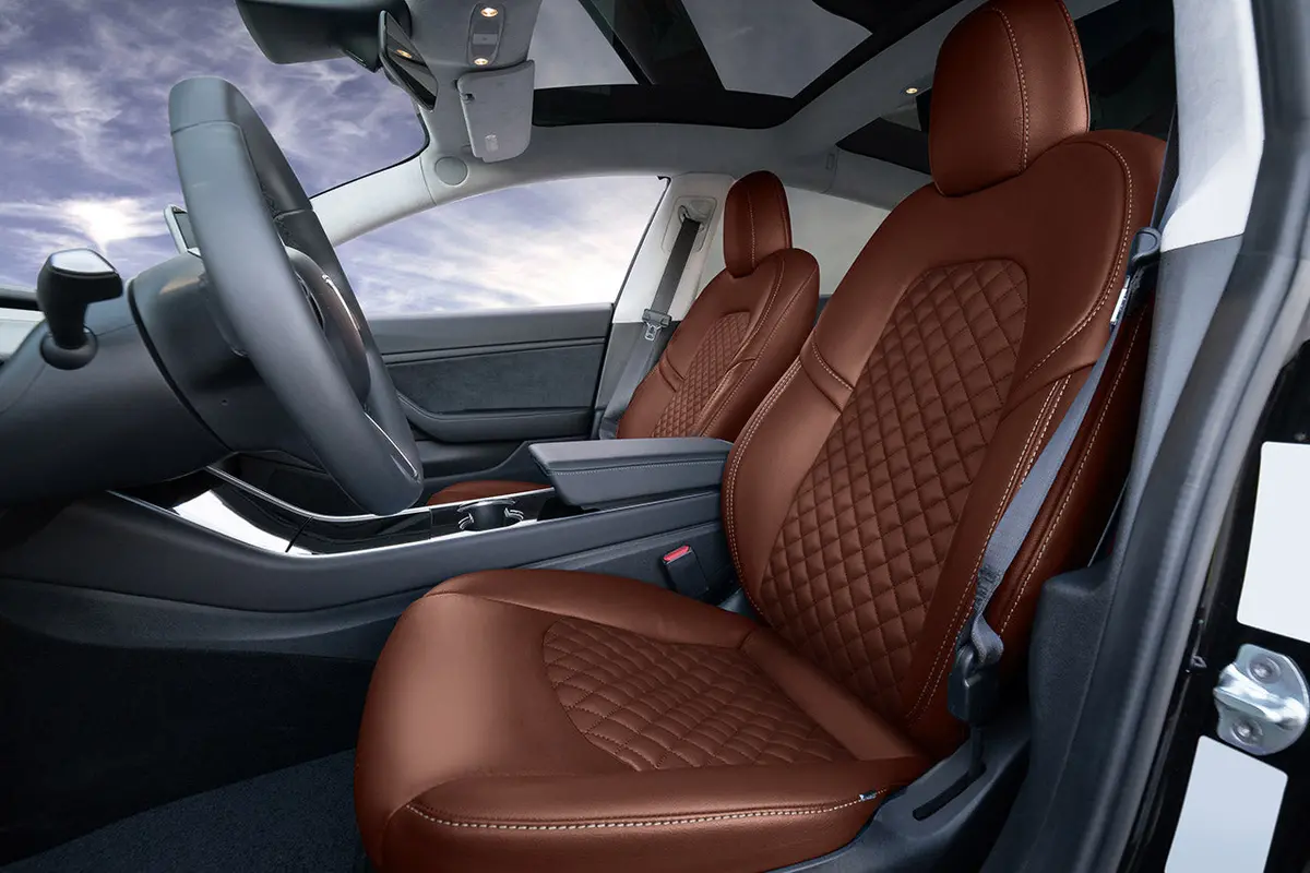 Tesla Model 3 (2017 - 2023) Seat Interior Upgrade Kit - Signature Diamond Design 21