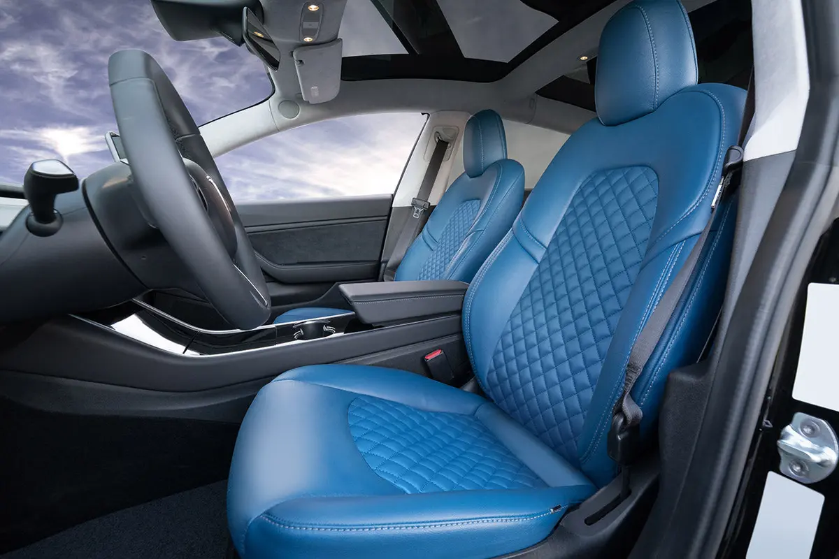 Signature Diamond Interior Seat Upgrade Kit for Tesla Model 3 (2017–2023) - Image 11