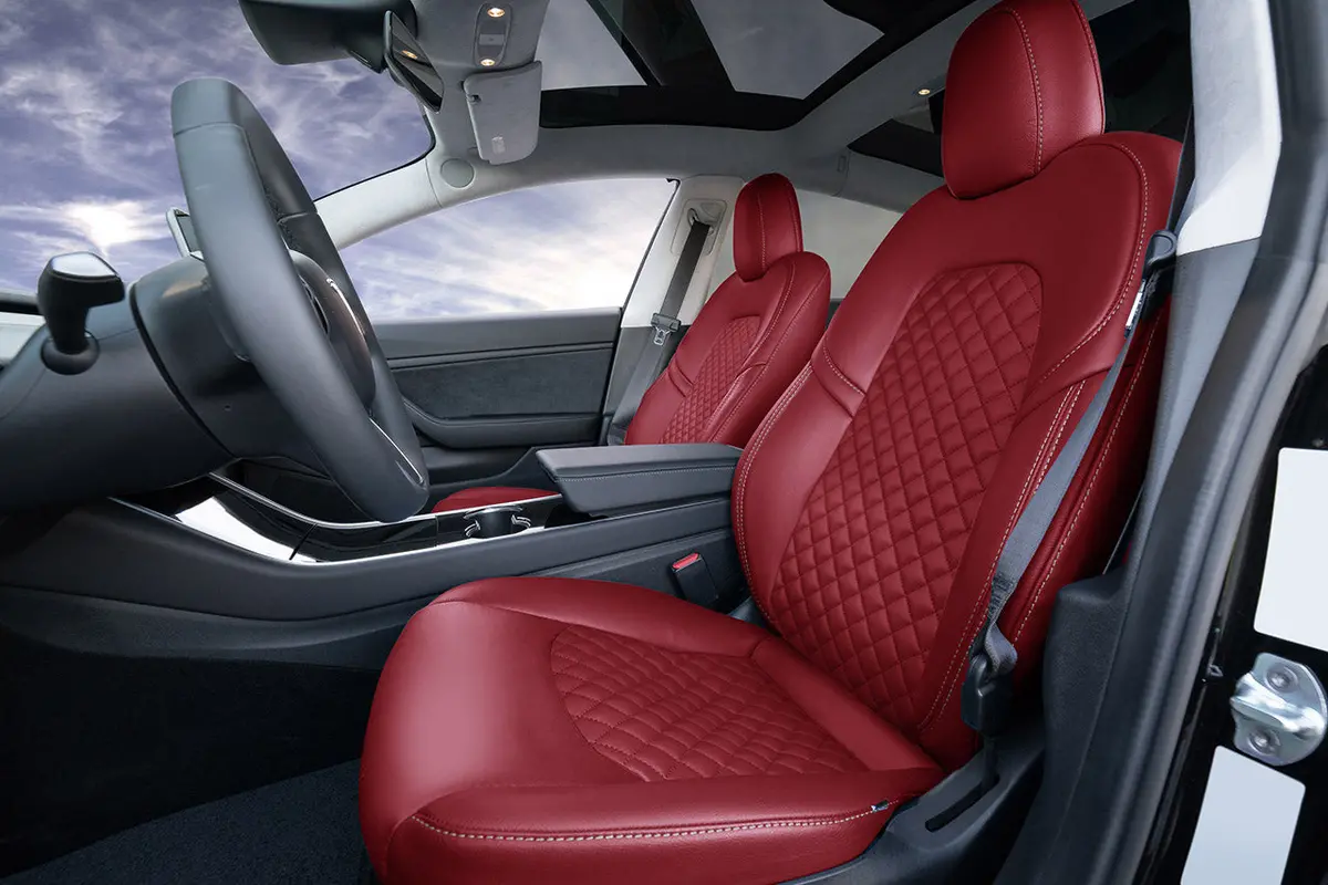 Tesla Model 3 (2017 - 2023) Seat Interior Upgrade Kit - Signature Diamond Design 13