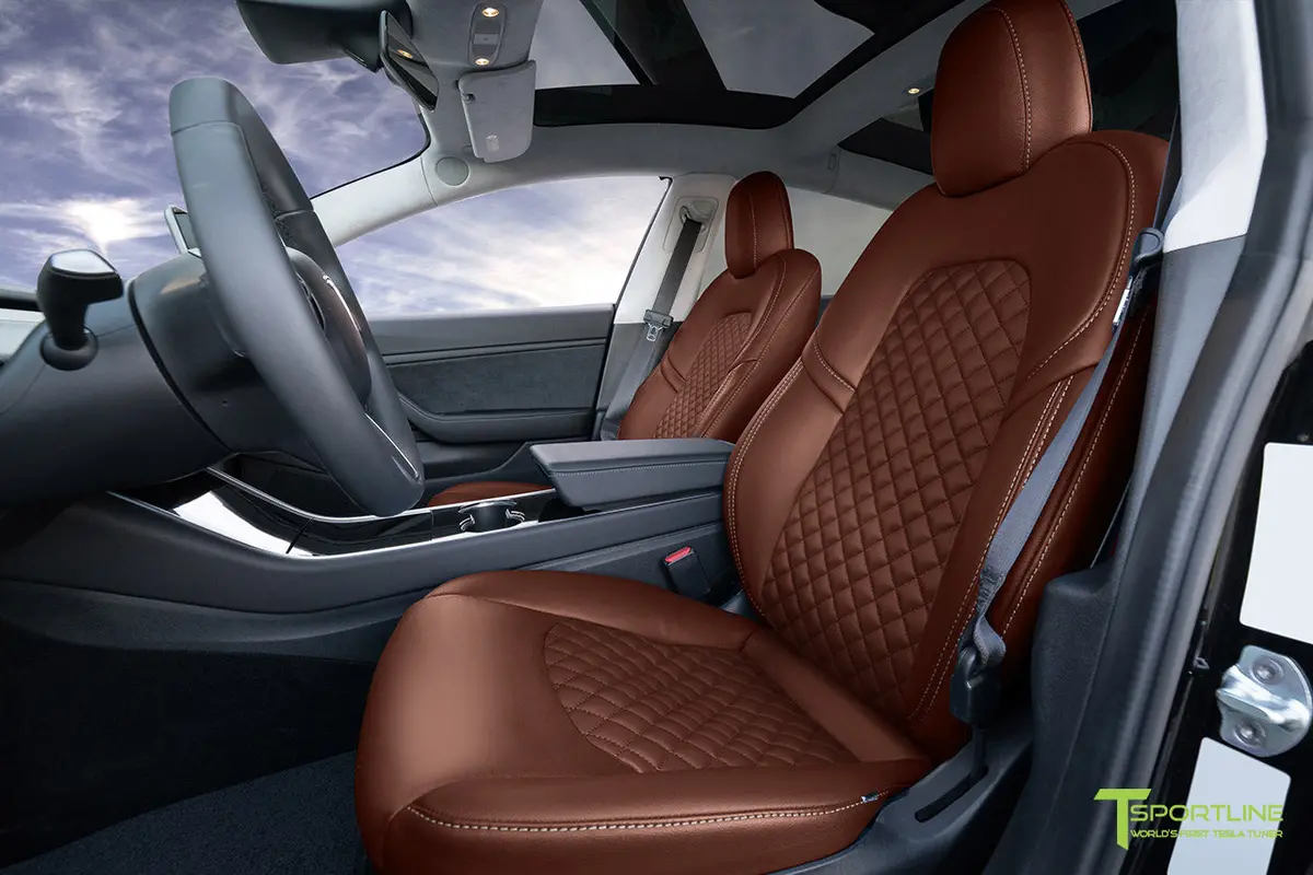 Tesla Model 3 (2017 - 2023) Seat Interior Upgrade Kit - Signature Diamond Design 20