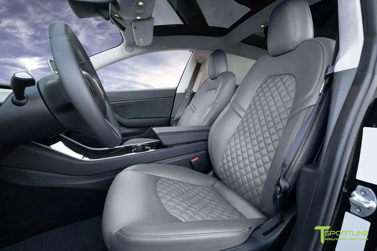 Tesla Model 3 (2017 - 2023) Seat Interior Upgrade Kit - Signature Diamond Design 22