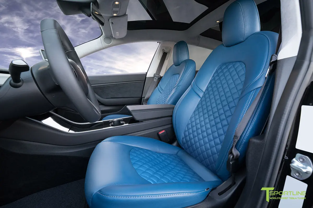 Tesla Model 3 (2017 - 2023) Seat Interior Upgrade Kit - Signature Diamond Design 30