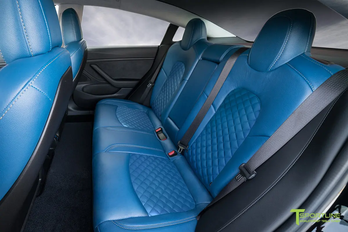 Tesla Model 3 (2017 - 2023) Seat Interior Upgrade Kit - Signature Diamond Design 31