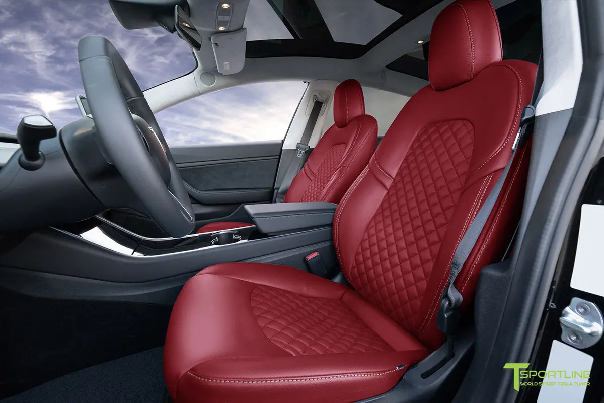 Tesla Model 3 (2017 - 2023) Seat Interior Upgrade Kit - Signature Diamond Design 12