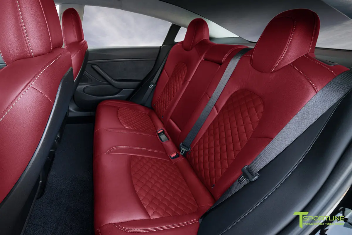 Tesla Model 3 (2017 - 2023) Seat Interior Upgrade Kit - Signature Diamond Design 13