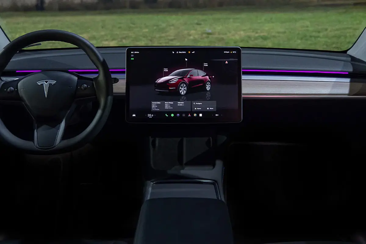 S3xy Strip Led Rgb Light Strip For Tesla Model 3 / Y Dashboard - Bluetooth App Controlled Kit 1