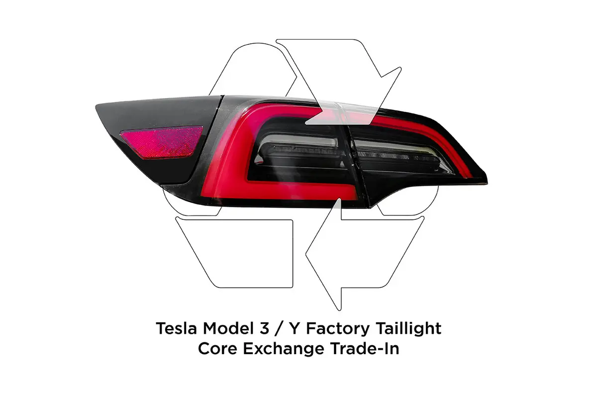 $100 Rebate! Trade-In Your Factory Model 3 / Y Tail Light Cores (Click For Details) 1