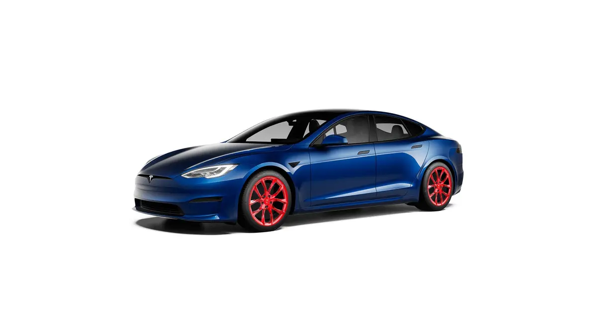 Tssf 20" Tesla Model S Long Range & Plaid Wheel And Tire Package (Set Of 4) 36