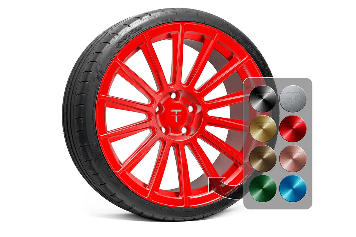 Ts114 21" Tesla Model S Long Range & Plaid Wheel And Tire Package (Set Of 4) 13