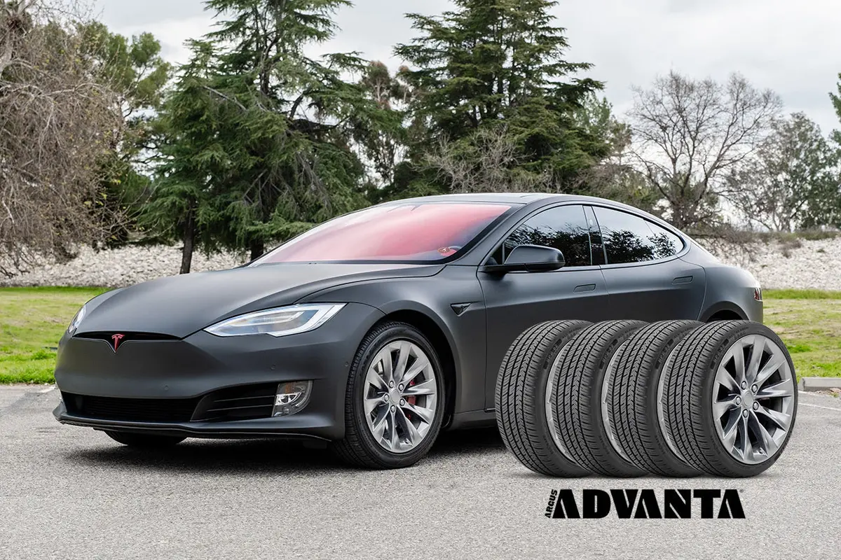 Tesla Model S - Mounted, Balanced & Installed Set Of 4 New Tires (Advanta Hpz-02 All Season Performance) 1