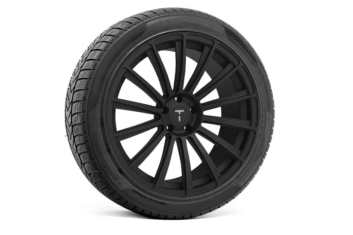 Ts114 19" Tesla Model S Long Range & Plaid Wheel And Tire Package (Set Of 4) 1