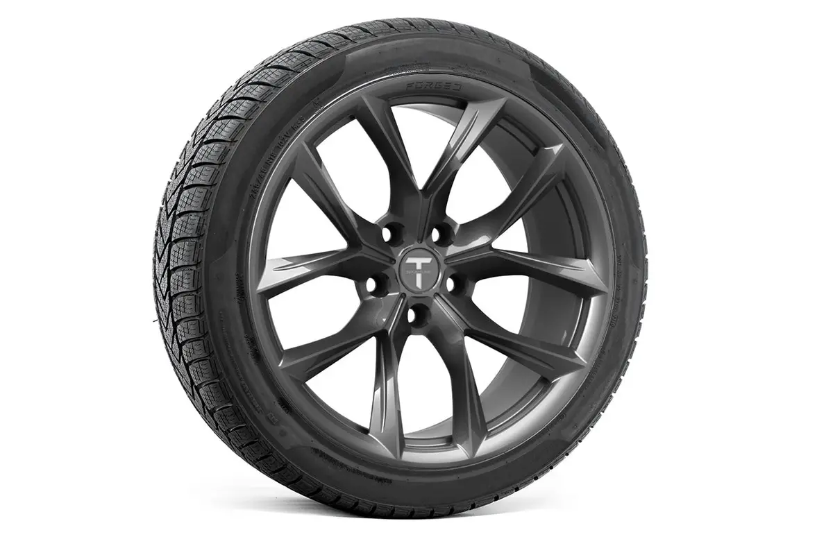 Tssf 19" Tesla Model S Long Range & Plaid Wheel And Tire Package (Set Of 4) 9