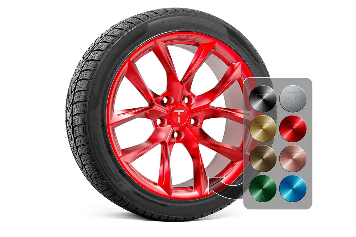 Tssf 19" Tesla Model S Long Range & Plaid Wheel And Tire Package (Set Of 4) 25