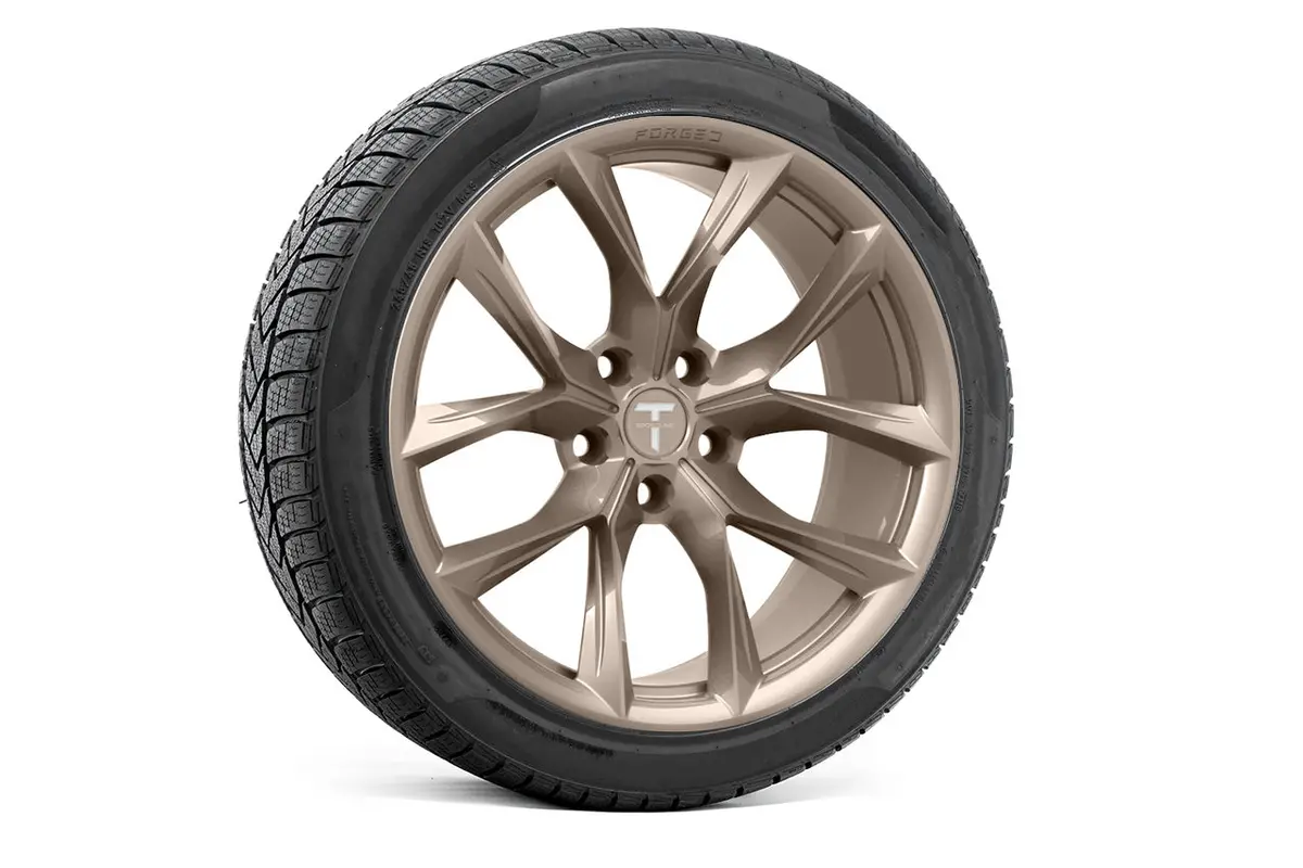 Tssf 19" Tesla Model S Long Range & Plaid Wheel And Tire Package (Set Of 4) 9