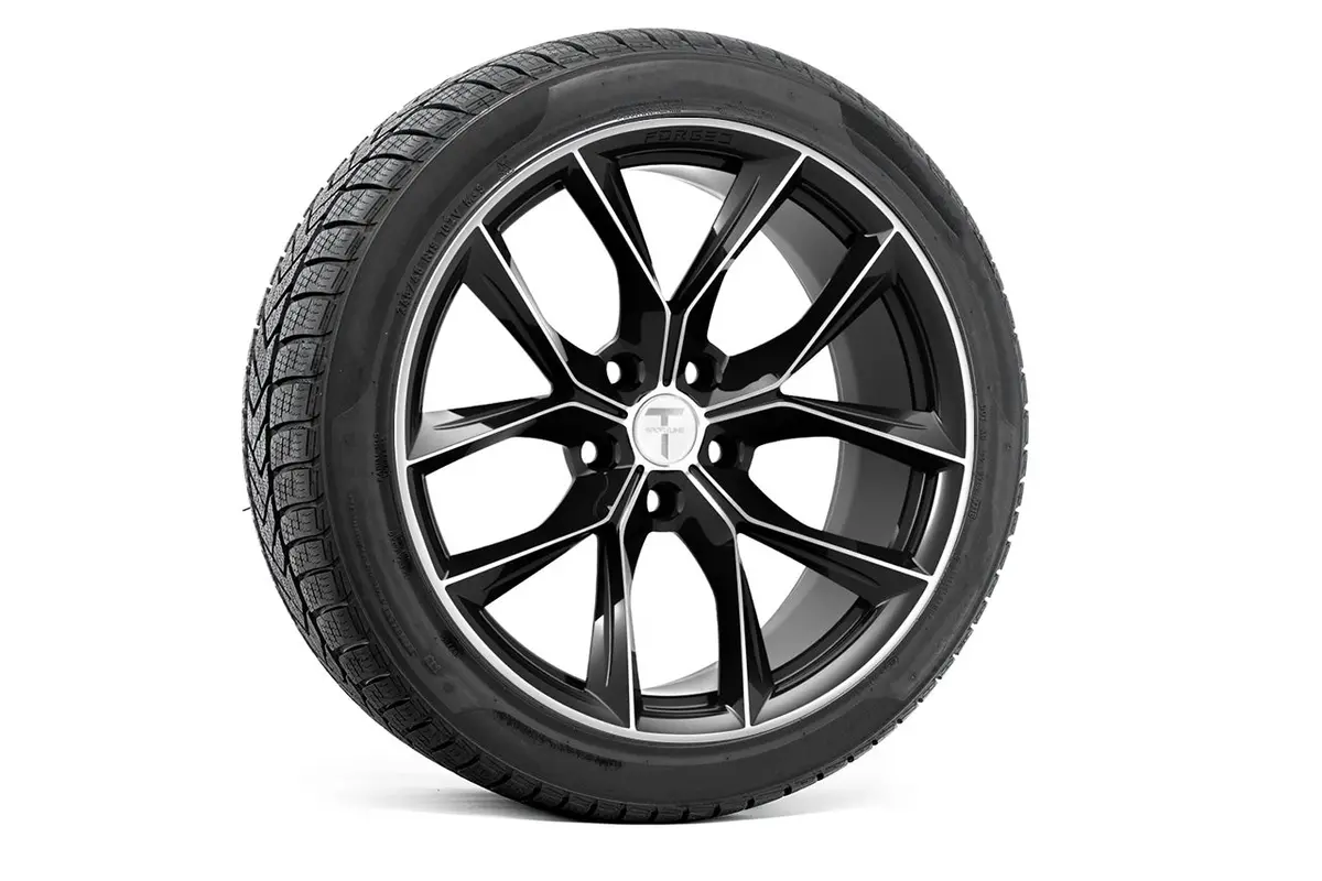 Tssf 19" Tesla Model S Long Range & Plaid Wheel And Tire Package (Set Of 4) 21