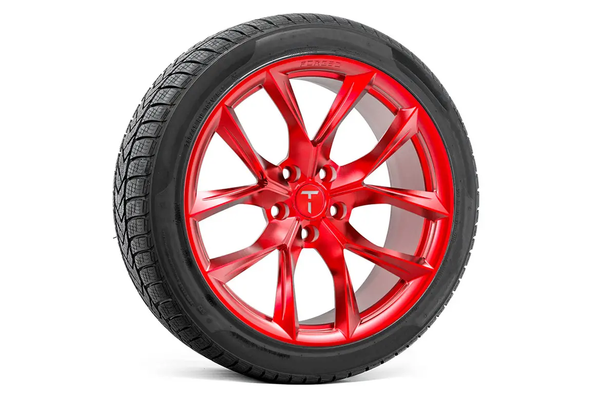 Tssf 19" Tesla Model S Long Range & Plaid Wheel And Tire Package (Set Of 4) 8