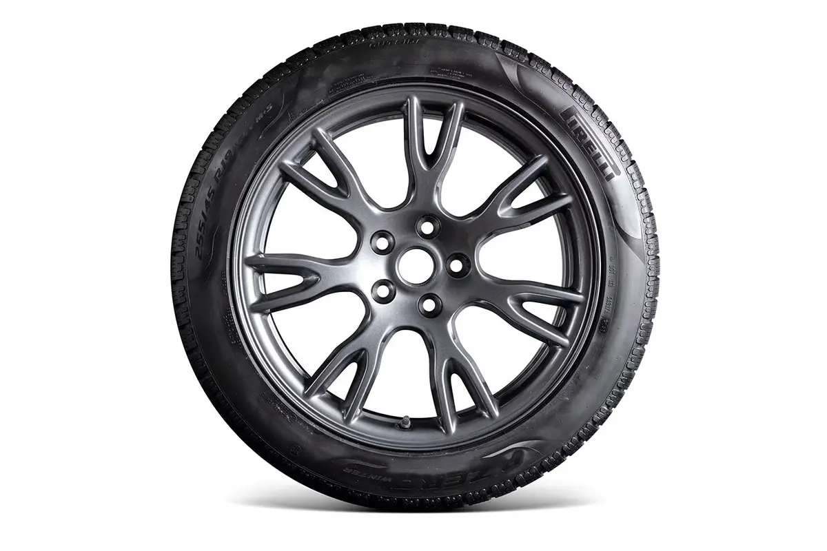 Tesla Model S 19" Tempest Plaid & Long Range Wheel And Pirelli Winter Tire Package (Set Of 4) 1