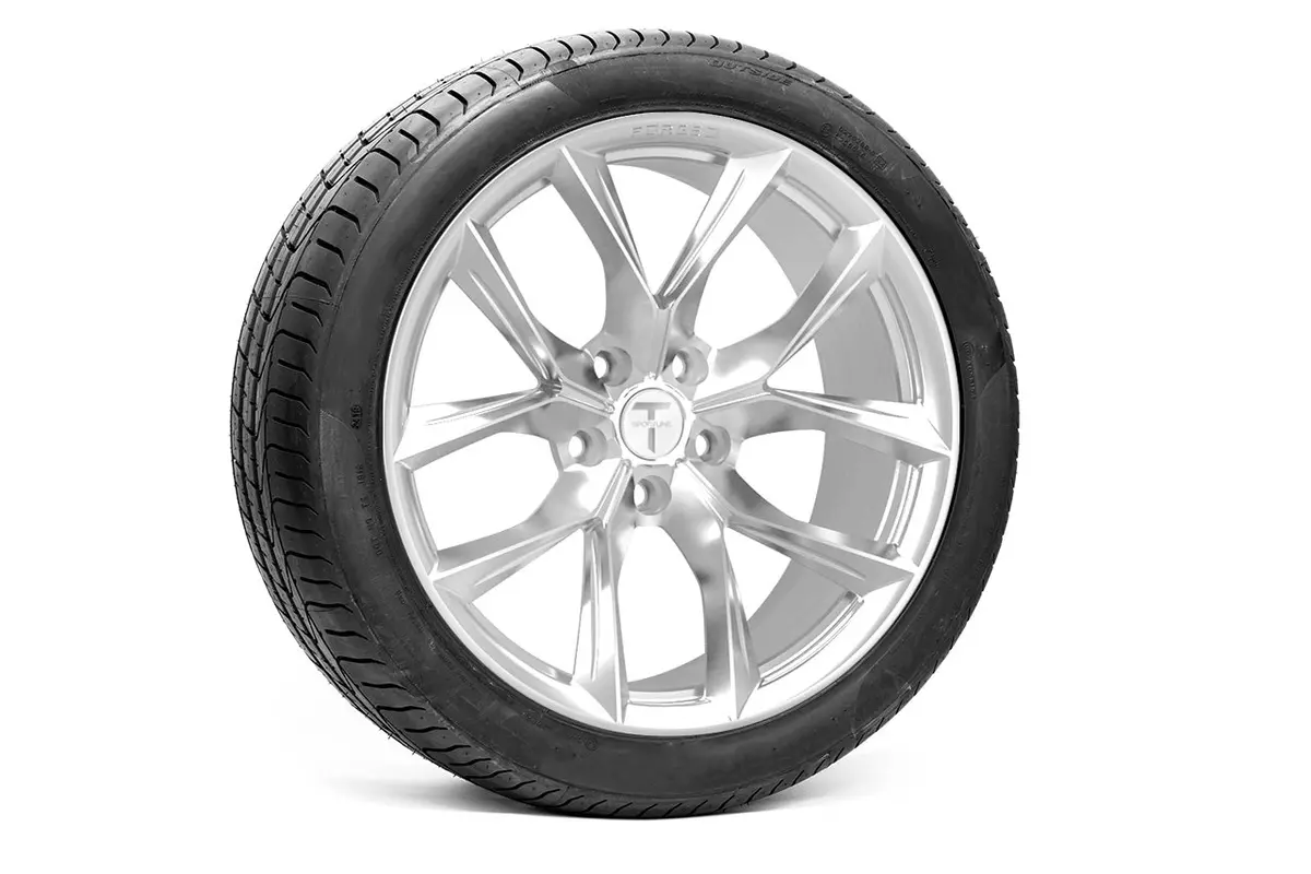 Tssf 20" Tesla Model S Long Range & Plaid Wheel And Tire Package (Set Of 4) 25