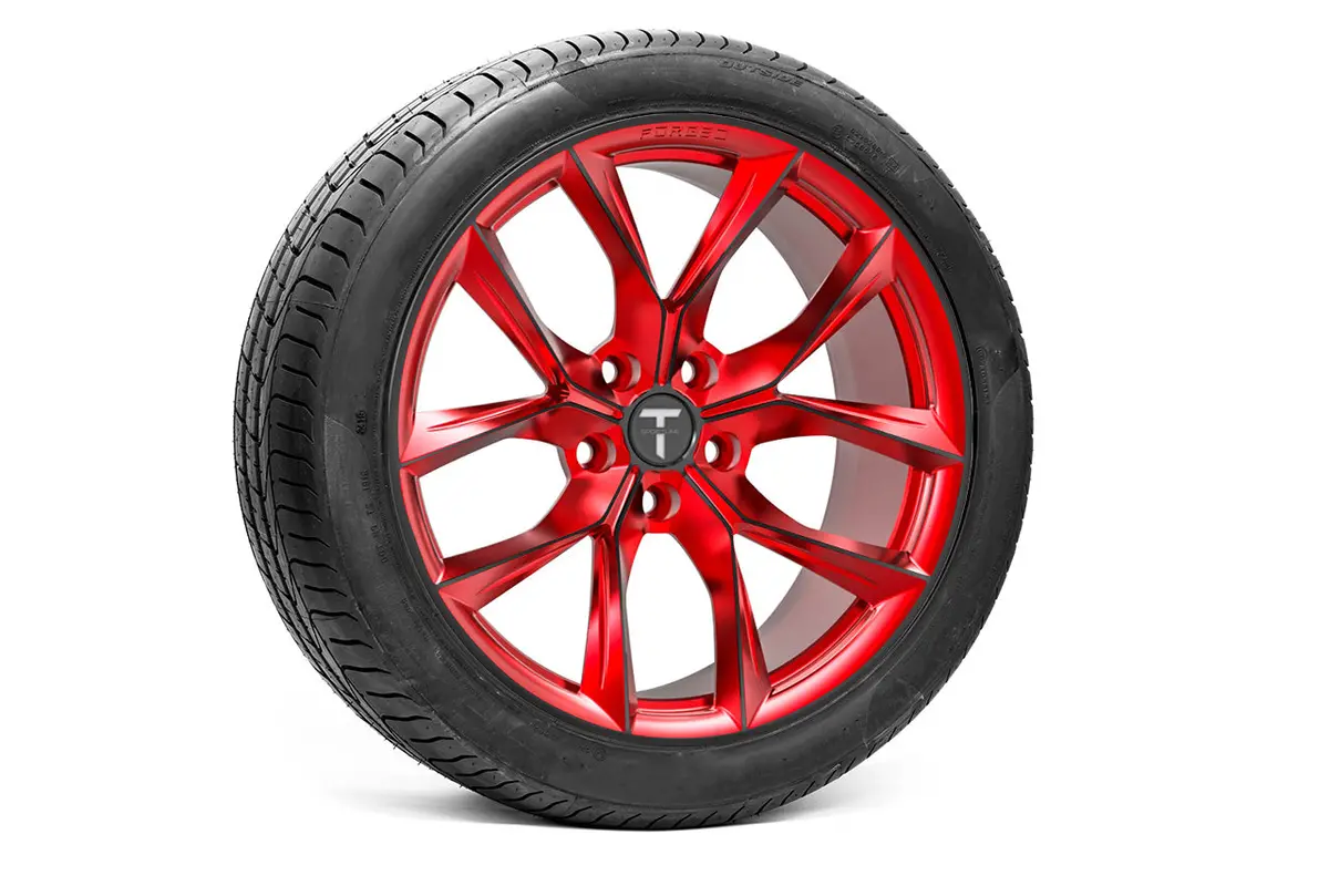 Tssf 20" Tesla Model S Long Range & Plaid Wheel And Tire Package (Set Of 4) 9