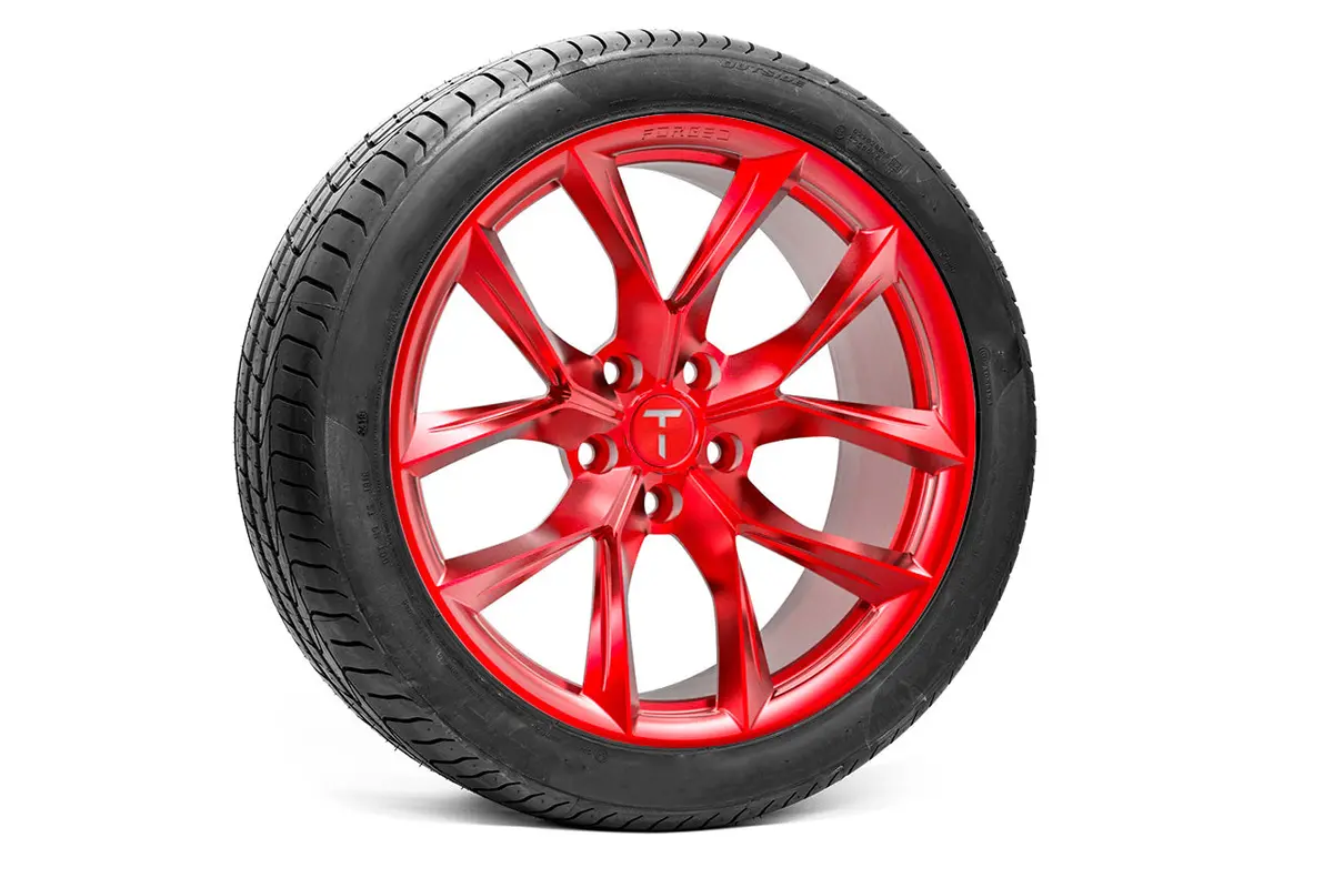 Tssf 20" Tesla Model S Long Range & Plaid Wheel And Tire Package (Set Of 4) 8