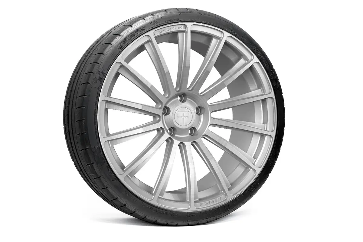 Ts114 21" Tesla Model S Long Range & Plaid Wheel And Tire Package (Set Of 4) 9