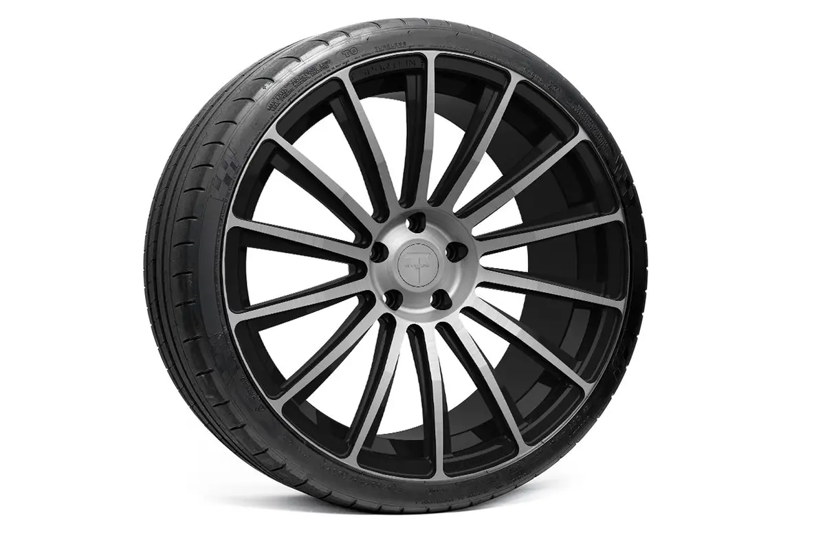 Ts114 21" Tesla Model S Long Range & Plaid Wheel And Tire Package (Set Of 4) 11