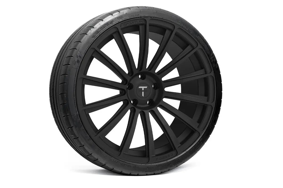 Ts114 21" Tesla Model S Replacement Wheel And Tire 1