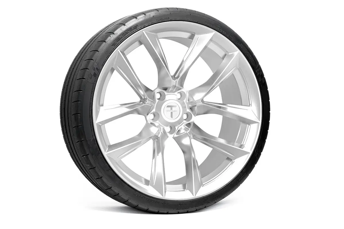 Tssf 21" Tesla Model S Long Range & Plaid Wheel And Tire Package (Set Of 4) 13