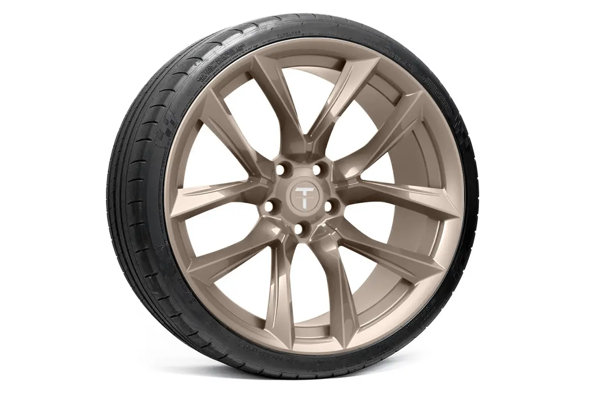 Tssf 21" Tesla Model S Long Range & Plaid Wheel And Tire Package (Set Of 4) 10